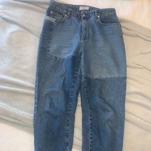 Free people patch denim!